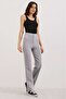 6629 High Waist Palazzo Trousers - Gray