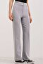 6629 High Waist Palazzo Trousers - Gray - 2