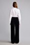 Straight Gabardine High Waist Double Leg Trousers I9665Ax26Au - 5