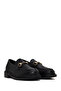 Women's Black Buckle Masculine Loafer Af250001Sv - 2