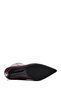 Women's Burgundy Zippered High Thin Heeled Leather Boots Af200002Dv - 6