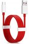 65W 5A USB To Type C Fast Charging Data Cable Compatible For OnePlus 9 9R N10 CE 2 5G Warp Charge 10 Pro 9RT 8 7 Pro 7 (Red)