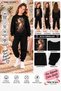 Winter Unisex Black Tracksuit, Black Sweat Top and Bottom Set - 2