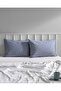Afrodille 100% Cotton Ranforce Printed 2-Piece Pillowcase - Blue