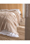 Auxence Double 100% Cotton Bedspread - Beige - 2