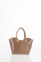 Croco Pattern Handbag Dark Mink - 3