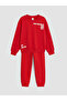 Text Printed Boy's Tracksuit Set