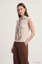 Scarf Polo Collar Sweater - 2