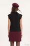 Polo collar sweater with scarf - 4