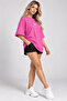 Women's 100% Cotton Minimal Printed Oversize T-Shirt – Crew Neck Comfortable Fit