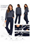 Striped Polo Collar Buttoned Sweater - 4