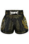 Muay Thai Shorts Boxing Trunks Retro Style (Tuf-Rms116-Blk)