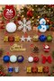 New Year Special 26-Piece Christmas Tree Ornament Set Christmas Decor Mixed Christmas Accessories Ornament Set - 2
