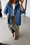 Çift Cepli Basic Denim Gömlek - 6