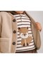 New Season 3-Piece Baby Boy Set with Hooded Sweatshirt Coat and Denin Pants - 3