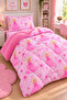 Single Welsoft Children's Sleeping Set |   Winter Pufidik Quilt & Patterned Elastic Sheets