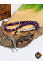 Sphere Cut Alpaca Tasseled Amethyst Natural Stone Prayer Beads 201025904 - 3