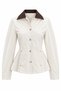 Colorful Collared Peplum Jacket - 3