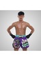 Payak Muay Thai Shorts Boxing Trunks Retro Style (Tpy-Rms012-Pur) - 5