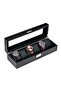 6 Slot PU Leather Watch Organizer and Jewelry Storage Box - 3