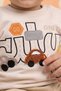 Baby Boy & Child Beige Color Cute Car Embroidered/Embossed Two Thread Sweatshirt and Sweatpants Set - 5