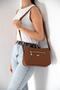 Silver & Polo Sp818 Women's Crossbody Bag Honeycomb Tan-Tan