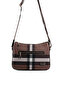 Dark Brown - Brown Plaid Women's Crossbody Bag Sp818