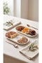 Minel Porcelain 2-Piece Kayık Presentation Plate - 4