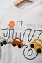 Baby Boy & Child Beige Color Cute Car Embroidered/Embossed Two Thread Sweatshirt and Sweatpants Set - 9