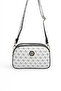White - Black Monogram Women's Crossbody Bag Sp745
