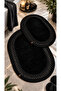 Nerissa 2-Piece Plush Bath Mat Set Round and Oval Mat Sets with Non-Slip Base, Soft Textured, Stylish and Decorative Bath Rug, Modern Design