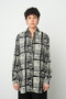 Women's Square Patterned Comfortable Oversize Shirt