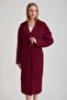 Burgundy Cashmere Coat - 2