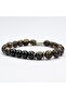 Tiger Eye and Oltu Stone Fishing Rod Rubber Bracelet