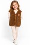 Unisex Plush Vest with Teddy Bear Detail - 2