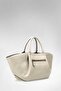 Women's Handbag Large Size Shopper Large Volume Double Handle Daily Office Tote Model - 5