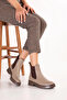 Genuine Leather Double Elastic Casual Lightweight Boots Shakira Mink - 6