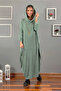 Çağla Color Magic Collar Cotton Dress - 2
