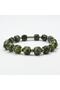 Green Agate Misina Elastic Bracelet - 2