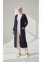 Women's Middle-Aged and Older Women's Long Cold-Weather Sports Cardigan with Buttons on the Front and Patterned Long Cold-Weather Sports Cardigan