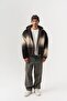 Grayscale Zippered Fleece Jacket - 6