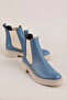 Genuine Leather Double Elastic Casual Lightweight Boots Shakira Blue - 6