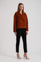 Red Brown Cashmere Jacket - 2