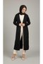 Women's Middle-Aged and Older Women's Long Cold-Weather Sports Cardigan with Buttons on the Front and Patterned Long Cold-Weather Sports Cardigan - 2