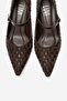 Rhodes Brown Braided Women's Low Heel Shoes - 3