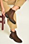 Z555266661 Brown Genuine Leather Suede Women's Boots