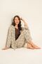 Women's Brown Embroidered Dressing Gown Set Pc9277-S-V1 - 3