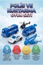 5-Piece Police and Emergency Set 7-14 cm Pull and Drop Educational and Fun Children's Toy Set - 3