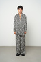 Women's Leaf Patterned Black - White Shirt - 4