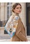Satensi Square Shawl Women's Blue - Yellow - 5